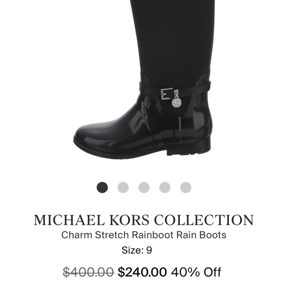 MICHAEL KORS COLLECTION RAIN BOOTS SIZE 11